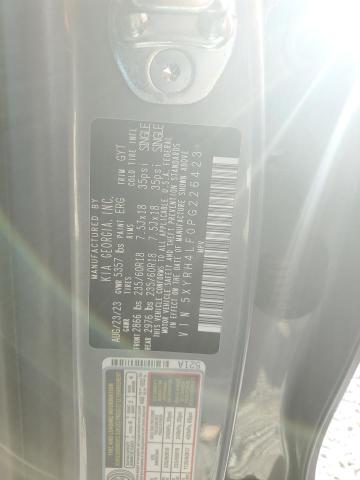 5XYRH4LF0PG226423 - 2023 KIA SORENTO EX ნაცრისფერი ფოტო 13