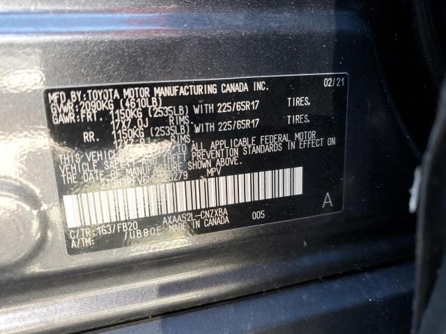 2T3H1RFV6MC120279 - 2021 TOYOTA RAV4 LE 石墨色 照片 13