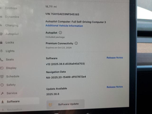 7SAYGAEE8NF545383 - 2022 TESLA MODEL Y Mavi foto 9