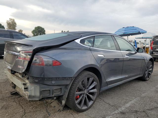 5YJSA1H25EFP63447 - 2014 TESLA MODEL S ნაცრისფერი ფოტო 3