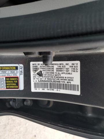 5J6RM4H52DL002446 - 2013 HONDA CR-V EX GRAY photo 13