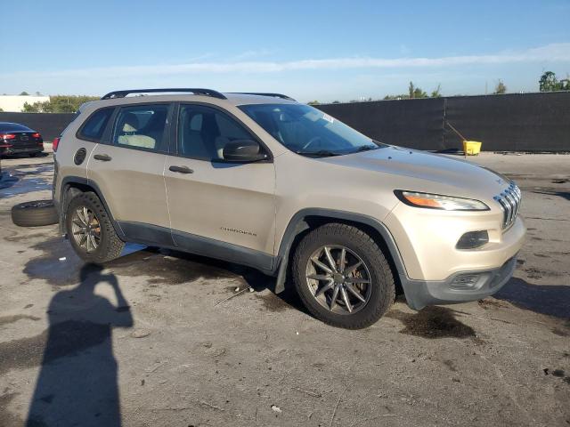 1C4PJLAB1FW584704 - 2015 JEEP CHEROKEE SPORT GOLD photo 4