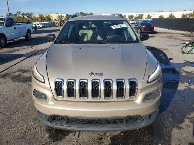 1C4PJLAB1FW584704 - 2015 JEEP CHEROKEE SPORT GOLD photo 5