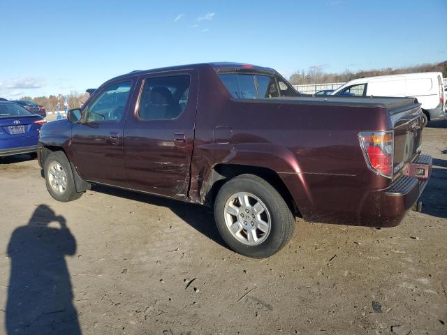 2HJYK16567H541030 - 2007 HONDA RIDGELINE RTL ბურგუნდია ფოტო 2