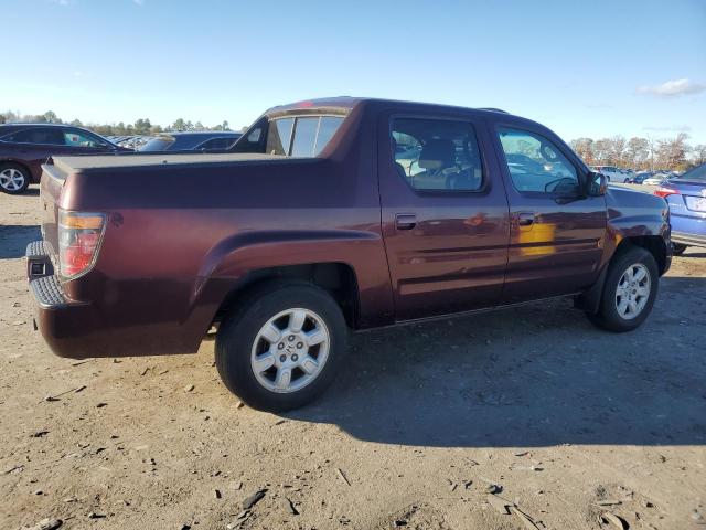 2HJYK16567H541030 - 2007 HONDA RIDGELINE RTL ბურგუნდია ფოტო 3