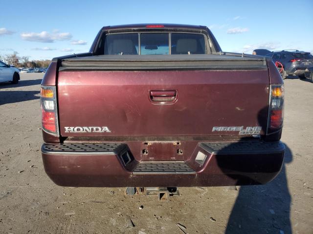 2HJYK16567H541030 - 2007 HONDA RIDGELINE RTL ბურგუნდია ფოტო 6