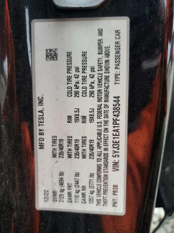 5YJ3E1EA1PF438544 - 2023 TESLA MODEL 3 黑色 照片 14