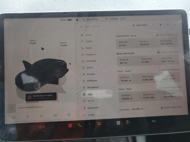 5YJ3E1EA1PF438544 - 2023 TESLA MODEL 3 黑色 照片 9