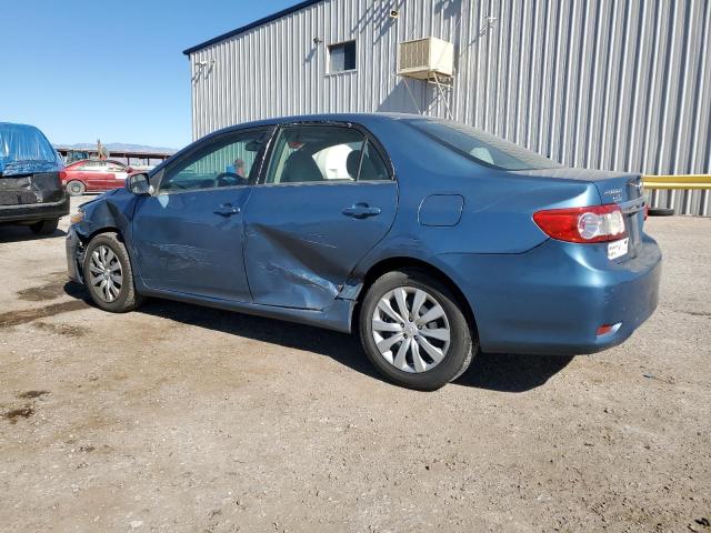 5YFBU4EE1DP125027 - 2013 TOYOTA COROLLA BASE Կապույտ լուսանկար 2