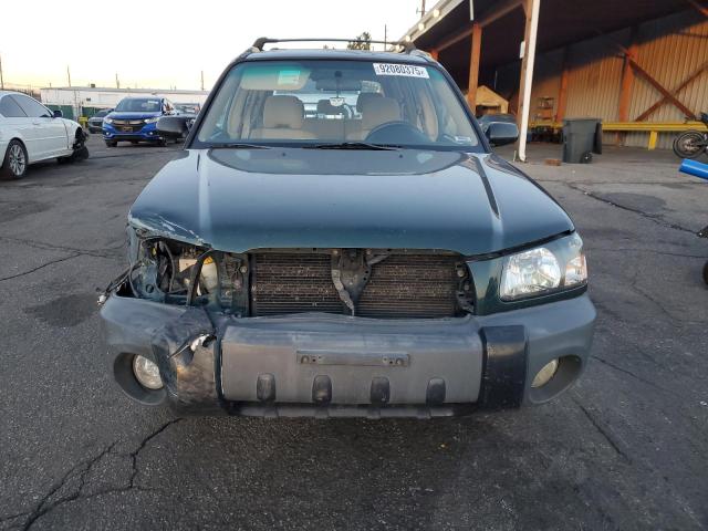 JF1SG63613G715118 - 2003 SUBARU FORESTER 2.5X GREEN photo 5