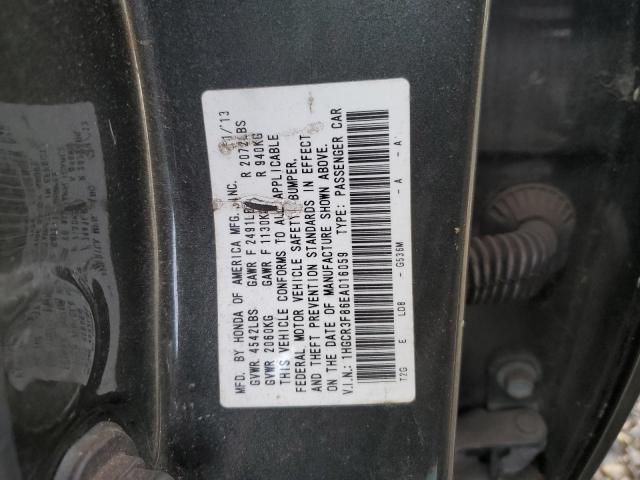 1HGCR3F86EA016059 - 2014 HONDA ACCORD EXL GRAY photo 12