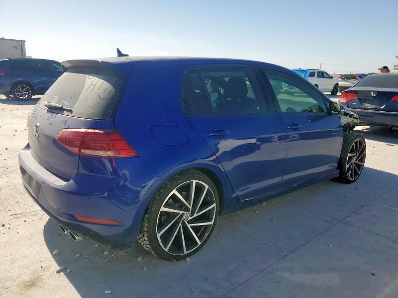 WVWWA7AU7KW137910 - 2019 VOLKSWAGEN GOLF R Կապույտ լուսանկար 3