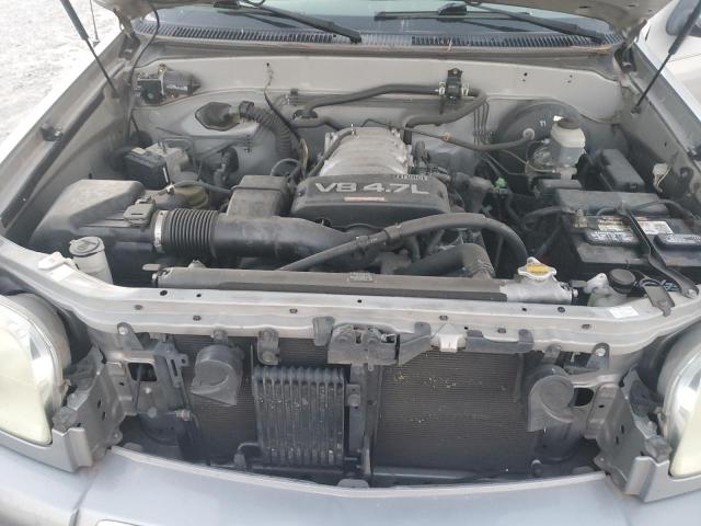 5TBDT44144S450796 - 2004 TOYOTA TUNDRA DOUBLE CAB SR5 SILVER photo 11