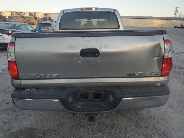 5TBDT44144S450796 - 2004 TOYOTA TUNDRA DOUBLE CAB SR5 SILVER photo 6