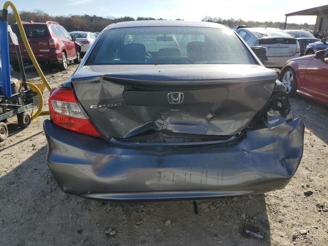 19XFB2F87CE327651 - 2012 HONDA CIVIC EX Szary zdjęcie 6