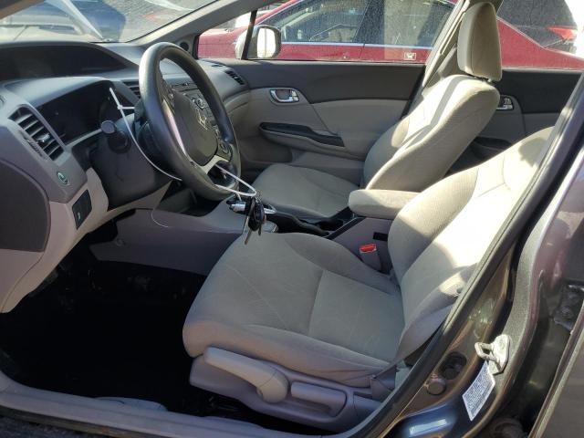 19XFB2F87CE327651 - 2012 HONDA CIVIC EX Szary zdjęcie 7