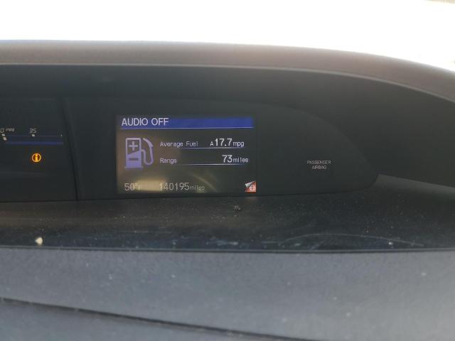 19XFB2F87CE327651 - 2012 HONDA CIVIC EX Szary zdjęcie 9