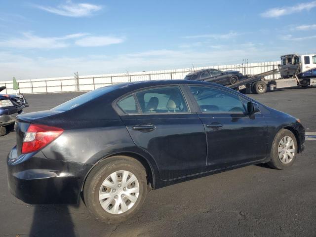 2HGFB2F57CH604133 - 2012 HONDA CIVIC LX BLACK photo 3