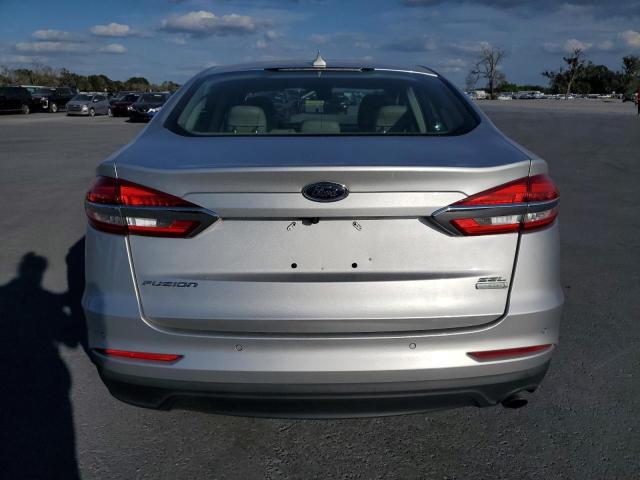 3FA6P0CD2KR150978 - 2019 FORD FUSION SEL SILVER photo 6