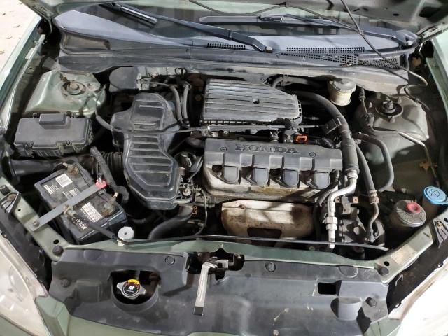 1HGES16574L011110 - 2004 HONDA CIVIC LX მწვანე ფოტო 11