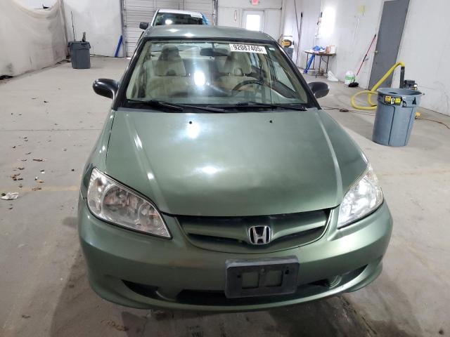 1HGES16574L011110 - 2004 HONDA CIVIC LX მწვანე ფოტო 5