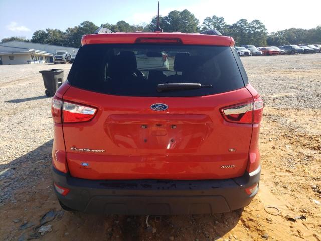 MAJ6S3GL1LC357203 - 2020 FORD ECOSPORT SE 红色 照片 6