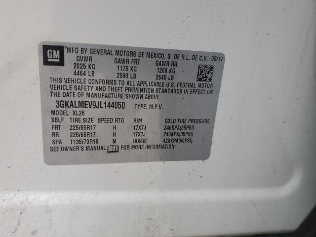 3GKALMEV9JL144050 - 2018 GMC TERRAIN SLE 白色 照片 13