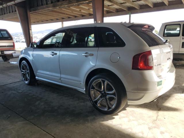 2FMDK3AK2DBC34377 - 2013 FORD EDGE SPORT WHITE photo 2