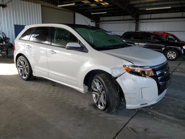 2FMDK3AK2DBC34377 - 2013 FORD EDGE SPORT WHITE photo 4
