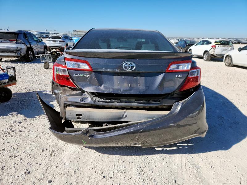 4T4BF1FK3CR184595 - 2012 TOYOTA CAMRY BASE ნაცრისფერი ფოტო 6