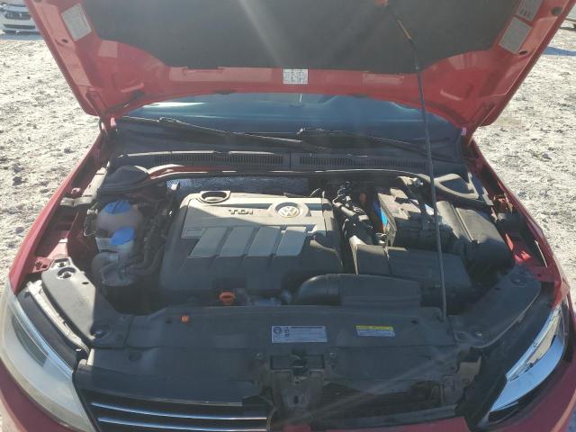 3VWLL7AJ6DM241517 - 2013 VOLKSWAGEN JETTA TDI წითელი ფოტო 11