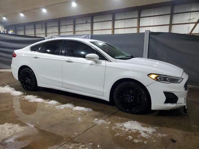 3FA6P0CD9KR138424 - 2019 FORD FUSION SEL WHITE photo 4