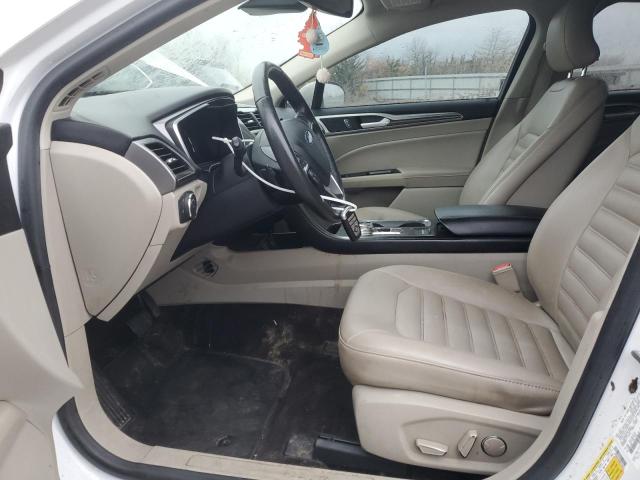 3FA6P0CD9KR138424 - 2019 FORD FUSION SEL WHITE photo 7