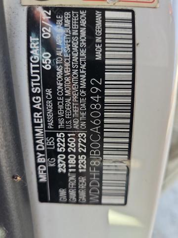 WDDHF8JB0CA608492 - 2012 MERCEDES-BENZ E 350 4MATIC WHITE photo 13