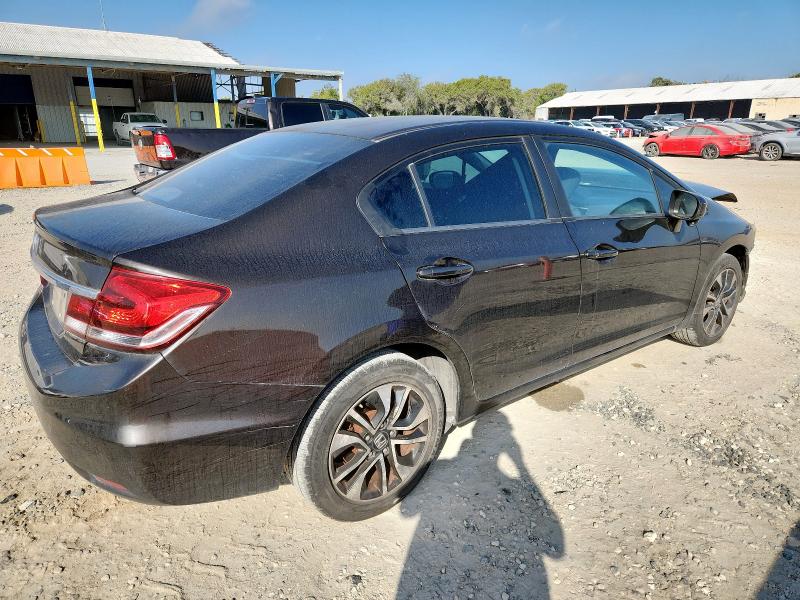 2HGFB2F81EH547392 - 2014 HONDA CIVIC EX BLACK photo 3