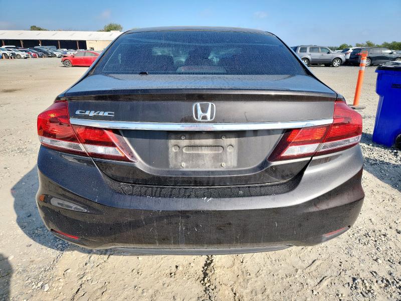 2HGFB2F81EH547392 - 2014 HONDA CIVIC EX BLACK photo 6