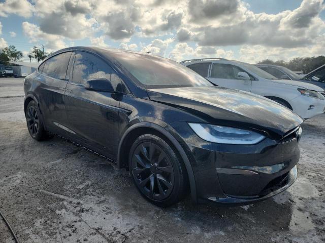 7SAXCBE67NF329708 - 2022 TESLA MODEL X Czarny zdjęcie 4