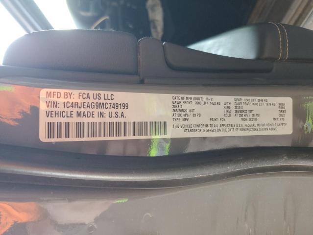 1C4RJEAG9MC749199 - 2021 JEEP GRAND CHER LAREDO 灰色 照片 13