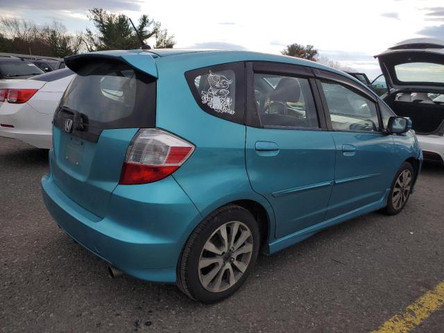 JHMGE8H56CC015750 - 2012 HONDA FIT SPORT TEAL photo 3