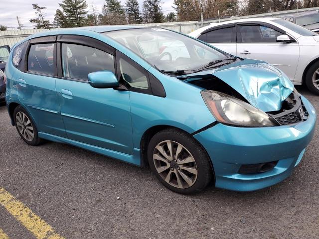 JHMGE8H56CC015750 - 2012 HONDA FIT SPORT TEAL photo 4