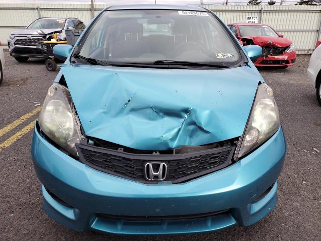 JHMGE8H56CC015750 - 2012 HONDA FIT SPORT TEAL photo 5