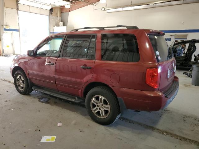 2HKYF18543H608909 - 2003 HONDA PILOT EXL BURGUNDY photo 2