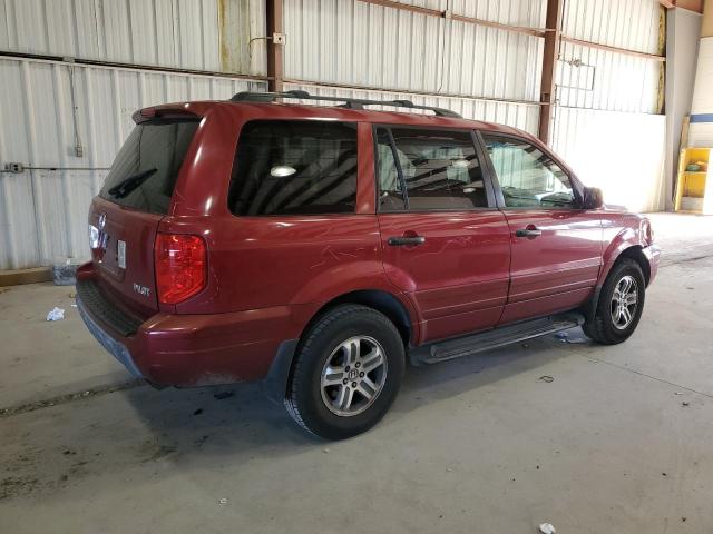 2HKYF18543H608909 - 2003 HONDA PILOT EXL BURGUNDY photo 3