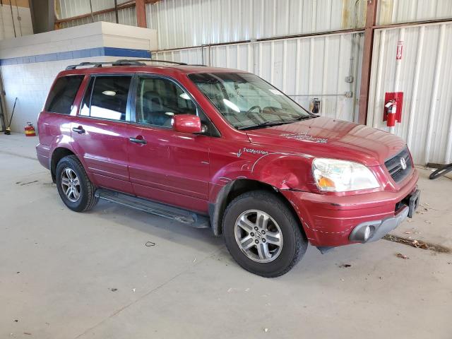 2HKYF18543H608909 - 2003 HONDA PILOT EXL BURGUNDY photo 4