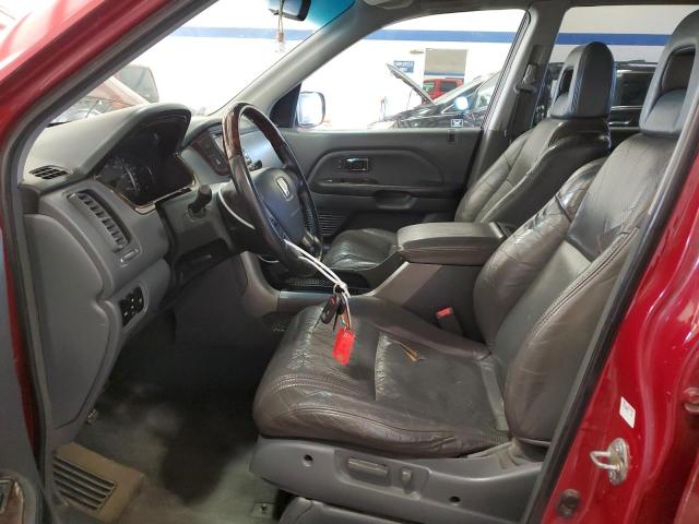 2HKYF18543H608909 - 2003 HONDA PILOT EXL BURGUNDY photo 7