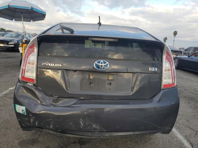 JTDKN3DUXD5665022 - 2013 TOYOTA PRIUS GRAY photo 6