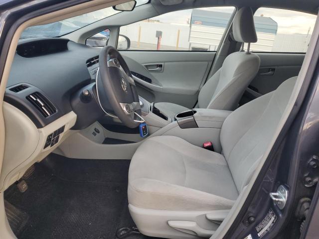 JTDKN3DUXD5665022 - 2013 TOYOTA PRIUS GRAY photo 7