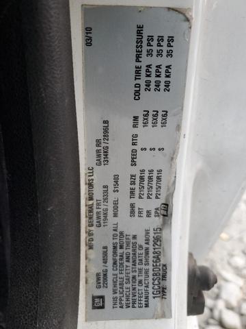 1GCCSBDE6A8129615 - 2010 CHEVROLET COLORADO WHITE photo 12