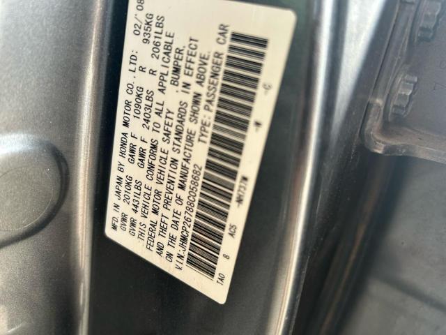 JHMCP26788C058682 - 2008 HONDA ACCORD EX GRAY photo 10