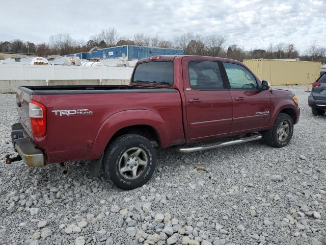 5TBDT44104S440038 - 2004 TOYOTA TUNDRA DOUBLE CAB SR5 BURGUNDY photo 3